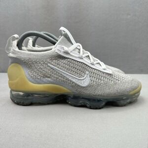 Nike Air VaporMax 2021 FK Womens Size 7.5 White Pure Platinum Running Sneaker